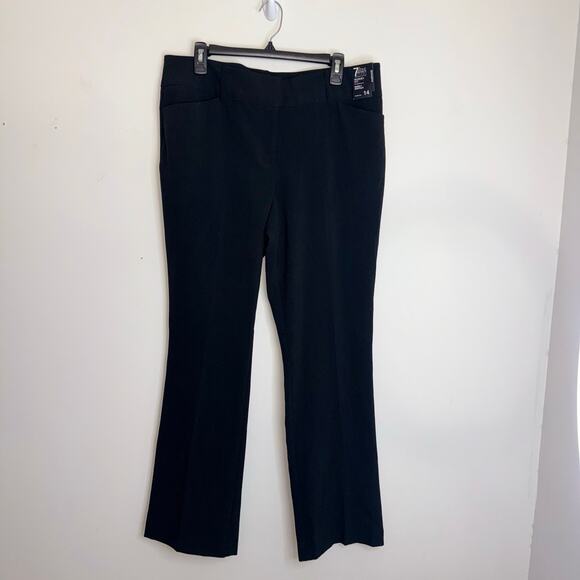 7th Avenue Studio Size 14 Black Barely Bootcut Pants - Picture 9 of 11